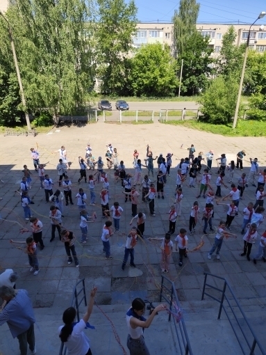 Школьный лагерь.